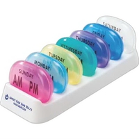 Seven day pocket pill holder with AM and PM compartments.... from ASI 73823...