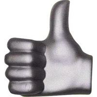 Stress reliever in shape of Thumbs Up.... from ASI 74779 O & S Supply Company...