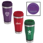 16 oz accrylic/stainless steel tumbler with closure top