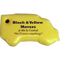 Standard shape vinyl-coated floating key tag, truck or box van.... from ASI...