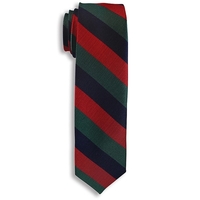 Red, navy blue and green 2.5" wide woven 100% polyester striped... from ASI...