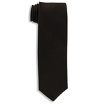 City Collection Black Woven Polyester Narrow Tie