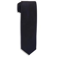 City Collection Navy Blue Woven Polyester Narrow Tie