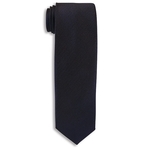 City Collection Navy Blue Woven Polyester Narrow Tie