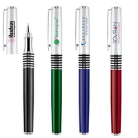 Cap off rollerball pen with chrome clip and accents.... from ASI 31517 Admart...
