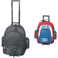 Expandable rolling backpack