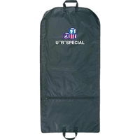 Black nylon garment bag with zippered front pocket.... from ASI 34046...