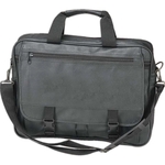 Leatherette expandable briefcase