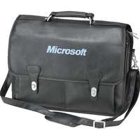Leatherette laptop briefcase