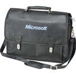 Leatherette laptop briefcase