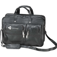 Leatherette laptop briefcase with two main compartments.... from ASI 34046...