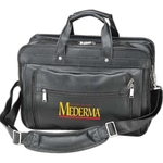 Leatherette laptop briefcase