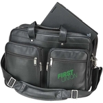 Leatherette laptop briefcase