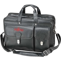 Leatherette laptop briefcase with computer sleeve and file dividers.... from...