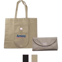 Recyclable foldable tote. Easy storage, foldable to 7.5" x 4.2".... from ASI...