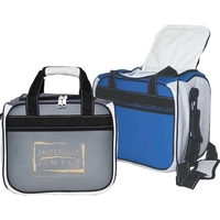 Debossable cooler that holds 24 cans, with organizer pockets on back.... from...