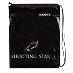 Plastic Drawstring Shoulder Tote Bag (15" x 16" x 4")