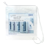 Plastic Drawstring Shoulder Tote Bag (12" x 15" x 3")