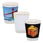 1.5 oz. Shot Glass w/ Gold Rim