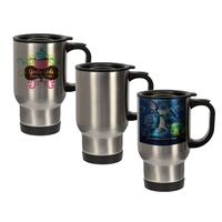 This high-demand 14 oz Stainless Steel Travel Mug is perfect for... from ASI...