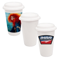 This 10 oz. sublimation porcelain eco-tumbler offers full-color image...