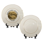 10" Gold Trim Plate - Ceramic