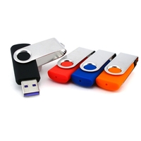 USB drive with swivel design that's made of plastic and offered... from ASI...
