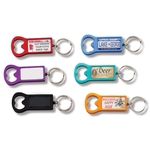 Rectangle Anodized Aluminum Bottle Opener Key Tag