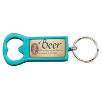 Rectangle Anodized Aluminum bottle opener key tag.... from ASI 69240...