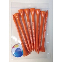 Golf Tee Poly Bag Pack w/ Eight 3 1/4" Tees &... from ASI 63500 Jomar...