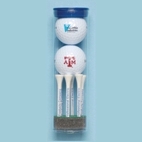 Wilson "Ultra" Golf Ball Tube w/ 2 Golf Balls & 6 Tees