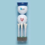 Wilson "Ultra" Golf Ball Tube w/ 2 Golf Balls & 6 Tees