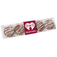 Five pack of chocolate covered Oreos® featuring a chocolate drizzle.... from...