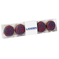 Five pack of chocolate covered Oreos® featuring nonpareil sprinkles.... from...