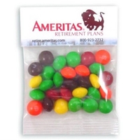 Customizable clear header bag filled with Skittles® candies, 1 oz.... from...