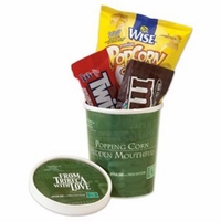 Movie theatre tub filled with Twizzlers®,M&M's® and butter popcorn... from...