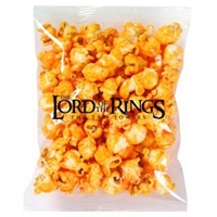 Clear cellophane bag with 1 oz. of cheese flavored popcorn... from ASI 71685...