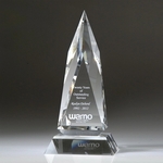 8-1/2" Zenith Crystal Award w/Base
