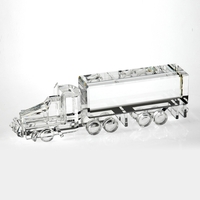 Truck optical crystal award- Optictal crystal 18 wheeler truck shaped...