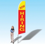 15FT Now Hiring Advertising Banner Flag