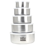 10 PC STAINLESS STEEL BOWL SET WITH LIDS