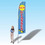 15FT Sunglasses Advertising Banner Flag