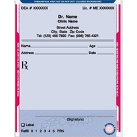 Secure Prescription Form Pad 5 1/2" x 4 1/4" - ... from ASI 52493 Ennis Inc /...