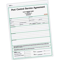 Two part carbonless pest control service agreement.... from ASI 52493 ZZ...