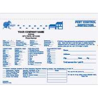 Two part carbonless pest control inspection form, 8 1/2" x 5... from ASI...