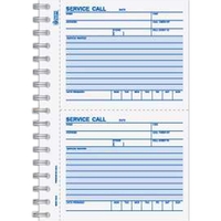Wire bound service call book, 150 receipts per book. Blank.... from ASI 52493...