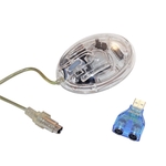 Computer Mouse, PS2 or USB, Clear