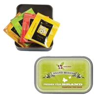 Tea Bags in compact tea tin.... from ASI 61125 Hit Promotional Products /...