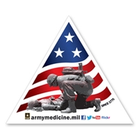 2.5" x 2.25" triangle shaped magnets with four color process...