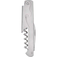 Straight Brushed Stainless Steel Corkscrew
